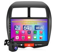 NHOPEEW Autoradio 2+64G per Mitsubishi ASX 2010-2016/Peugeot 4008 2012/Citroen C4 2007-2013 - Carplay Senza fili e Android Auto - Stereo Android da 10,1 pollici Con WiFi EQ GPS Mirror Link FM RDS