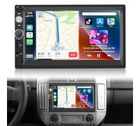 NHOPEEW Autoradio 2 Din avec Carplay sans Fil & Android Auto - Radio 7 Pouces supportant Le Mirror Link FM Contrôle du Volant - Entrée TF/USB/AUX Lecteur multimédia de Voiture + Caméra de recul