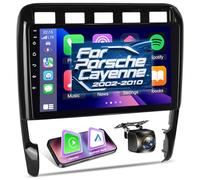 NHOPEEW Autoradio Android 2G+64G pour Porsche Cayenne 2002-2010 - sans Fil Carplay & Android Auto - Stéréo Android 9 Pouces avec WiFi EQ GPS Mirror Link FM RDS + AHD Caméra de recul&Mic