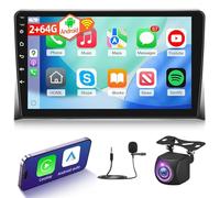 NHOPEEW Autoradio Android 2G+64G pour VW T5 Transporter Multivan Califonia Caravelle 2008-2015 - Sans fil Carplay & Android Auto - Stéréo Android 9 pouces avec WiFi EQ GPS FM RDS + AHD Caméra de recul
