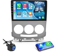 NHOPEEW Qualcomm 8 Core 4+64G Autoradio per Mazda 5 2005-2010 - 9 pollici Radio Supporto Carplay&Android Auto 5G WiFi&GPS DSP 3D Auto Mondel Display Ventola di raffreddamento