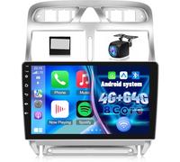 NHOPEEW Qualcomm Autoradio 8 Core 4+64G pour Peugeot 307 2002-2013 - Radio 9 Pouces supportant Carplay Android Auto 5G WiFi&GPS DSP 3D Car Mondel Ventilateur de Refroidissement intégré