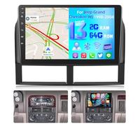 NHOPEEW Radio de Voiture 2+64G pour Jeep Grand Cherokee WJ 1998-2004 - Carplay sans Fil et Android Auto - Stéréo Android 13 de 9 Pouces avec WiFi EQ GPS Mirror Link FM RDS + Caméra de recul AHD