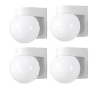 NHPJFDC Applique Murale extérieure LED Acrylique Haute luminosité - Applique Moderne à économie d'énergie pour Patio, Porche et Jardin - Lampe Murale extérieure Ronde et élégante (lumière Blanche)