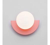 NHPJFDC Applique Murale Nordique en Forme de Globe en Verre, Lampe Murale géométrique, luminaire de Chevet pour Chambre à Coucher, décoration de Salon, Appliques murales d'intérieur pour Salon