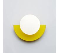 NHPJFDC Applique Murale Nordique en Forme de Globe en Verre, Lampe Murale géométrique, luminaire de Chevet pour Chambre à Coucher, décoration de Salon, Appliques murales d'intérieur pour Salon