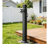 NHPJFDC Colonne d'arrosage Verticale carrée, Support de Tuyau d'arrosage autoportant avec Robinet, Robinet d'arrosage autoportant antigel pour l'irrigation et Le Lavage (95 cm/37,4 po)