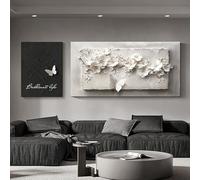 NHPJFDC Décoration Murale Suspendue Imitation 3D texturée, fresque Murale Paysage, Sculptures murales, Relief décoratif Artistique Moderne (A, 60 x 80/160 x 80 cm)