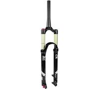 NHPJFDC Fourches à Suspension VTT 26/27,5/29 Pouces, ultralégères, débattement 120 mm, Suspension pneumatique, Amortisseur, Fourche Avant 9 mm, Accessoires QR