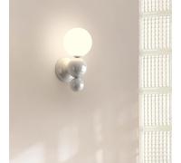 NHPJFDC Lámpara de pared LED Con Forma de Perla - Aplique de iluminación Blanca Para escaleras, pasillos, dormitorios y estudios - Luminaria decorativa moderna Para el Interior Del hogar