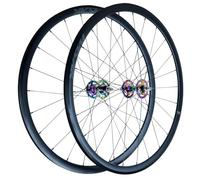 NHPJFDC Paire de Roues de vélo 700C, Double Frein V-Brake, Roue Avant/arrière en Alliage d'aluminium, Montage inversé, Vitesse Unique, Dents Fixes, pour pneus 700C x 20C-35C