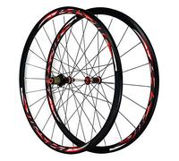 NHPJFDC Paire de Roues de vélo de Route 700C, moyeu en Fibre de Carbone, 30 mm, Roue Avant et arrière, Freins C/V, dégagement Rapide, 7, 8, 9, 10, 11 Vitesses, Roue Libre, Mat