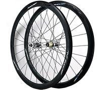 NHPJFDC Roue Avant/arrière 700C pour vélo de Course sur Route à Double paroi, Roues de 40 mm de Profondeur, Freins à Disque, Freins C/V, Roues Libres 7/8/9/10/11/12 Vitesses