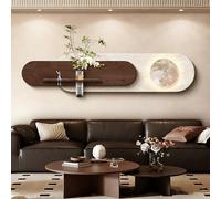 NHPJFDC Sculptures murales LED, décoration Murale 3D Moderne, Paysage Lunaire Lumineux, pour Salon, Chambre, Couloir, entrée, intérieur de Maison (L, 180 x 40 cm / 70,8 x 15,7 Pouces)