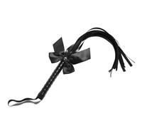 NHPY 1 Pièce Fouet En Cuir Frangé, Fouet Sexy Érotique, Martinet, Fouet D'Entraînement Equestre En Cuir Pour Les Sports D'Équitation En Plein Air Entraînement Quotidien À L'Équitation (Noir)