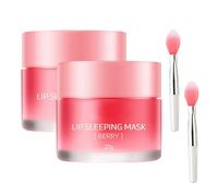 NHPY 2 Boîtes de Masque Pour Les Lèvres, Masque De Nuit Hydratant à La Fraise Lip Sleeping Mask, Baume Pour Les Lèvres Du Sommeil Lip Care Cream