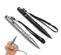 NHPY 2 Pcs 2 En 1 Multifonctionnel Porte-Clés,Fouet D'Autodéfense,Marteau Brise Vitre Voiture,Outil De Sauvetage D'Urgence De Voiture,Perforatrice De Brise-Vitre, Facile À Transporter(noir/Argent,C)