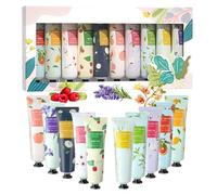 NHPY Creme Main,10 Lot Creme Pour Les Mains Coffret Cadeau De Crèmes Mains,Mini Lotion Crèmes Hydratante Parfumée Pours Les Et Les Pieds
