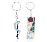 NHPY Demon Keychain,2 Hunter Key Chain démon,porte clef manga,Animé Ornement,Keychain Chaîne de clé Mixte,Gift for Children(A)