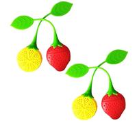 NHQ 4 Pièces infuseur Thé,Boule a The,Filtre à Thé,Jolie Forme de Citron et de Fraise Boule à Thé,Boule a The infuseur,Réutilisable Infuseur à Thé,Filtre à thé Fin pour Les Amateurs de Thé