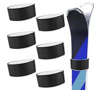 NHQ 6 Pièces Sangle de Ski,Dispositif Retenue Frein Ski,Attache Ski,Snowboard Binding Straps,Ski à Sangle de Transport Réglable,Bande de Fixation Nylon,pour Snowboard,L'alpinisme,en Plein Air