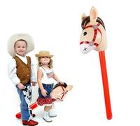 NHQZ 1 Pièce Gonflables cheval baton, Gonflables hobby horse, Gonflables tete de cheval, A