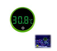 NHQZ 1 pièces Thermomètre D'Aquarium, 0-60℃ Thermometre Aquarium, Thermomètre Lcd Numérique D'Aquarium Haute Précision, Avec Boutons Tactiles, Pour Aquarium À Tortues Et Aquarium(vert-B)