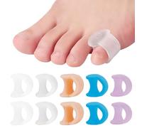 NHQZ 10 Pcs Séparateur orteils, Séparateurs d'orteils Orthese pourl, Marteau orteil Correcteur de Coussinets en gel et lisseur pour Soulager la Pression du Pied