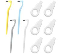 NHQZ 10 Piéces Éliminateur de Tartre Detartreur Dentaire Kit Detartrage Dentaire Polisseur Dentaire Détachant Gomme Des Dents Brosse Dent Soins Outils pour Enlever Les Plaque et le Tartre