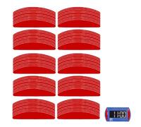 NHQZ 100 pcs. Kit d'adhésifs 3M, Compatible Avec Le Disque De Parc Électronique Needit Park Mini, Adhésif Double Face Spécial Pour Pare-brise, Bande Adhésive Parcmètre(34 * 6Mm)