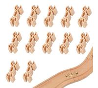 NHQZ 12 Pièces Coffret D'Extension De Rails pour Circuit Train Bois, Adaptateurs Compatible Brio Duplo, train brio, Compatible Marques Traditionnelles,Raccords pour Train en Bois Compatible Brio