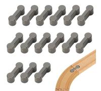 NHQZ 15 Pièces Coffret D'Extension De Rails pour Circuit Train Bois, Adaptateurs Compatible Brio Duplo, train brio, Compatible Marques Traditionnelles,Raccords pour Train en Bois Compatible Brio