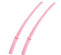 NHQZ 2 PCS Juguete de espada de samurai retráctil, juguetes modelo de espada samurái retráctil por gravedad impreso en 3D, divertido juguete samurái retráctil de plástico (rosado)