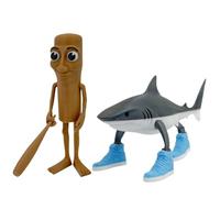 NHQZ 2 PCS Tung Tung Tung Sahur, figura de acción Tralalelo Tralalala, figuras de dibujos animados,tralalero tralala figura,brainrot italiano