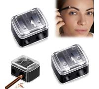 NHQZ 2 Pièce Taille crayon maquillage, Taille crayon avec reservoir, Accessoires de maquillage et outils, Pour Eye-liner, Crayon à lèvres, Crayon à Sourcils, A