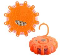 NHQZ 2 pièces Gyrophare led, Girophare led vehicule, Éclairage de Secours Multifonction Voyant d'avertissement avec Base magnétique, Convient pour le camping et l'alpinisme (Orange)