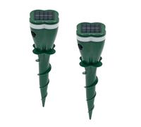 NHQZ 2 Pièces Nouveau Répulsif Taupe Solaire,Anti Taupe Solaire Vibration et Ultrasons,Detaupeur,Ultrason Anti Taupe,Ultrason Solaire Élimination desTaupes,pour Taupes,Serpents,Campagnols