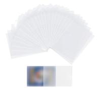 NHQZ 200 Pièces Pochette Carte, Protege Carte, Transparentes Protège Carte Pour Cartes, Cartes de Change, 66 x 91 MM