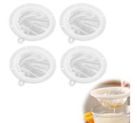 NHQZ 4 Pièces Filtre à liqueur,filtre à tamis fin, tamis de cuisine en maille 200/300/400/450, filtre alimentaire, etamine alimentaire,filtre à mailles fines en plastique pour filtrer le lait