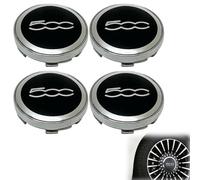 NHQZ 4 Pièces pour Garniture De Capuchon De Roue 500, Accessoires De Mise à Niveau De Capuchon De Roue Central Extérieur De Voiture 68078419AC Remplacement pour 500