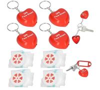 NHQZ 4PCS Masque de Bouclier Facial de CPR, Kit d'urgence Porte-clésMasque de Protection Faciale CPR,Masque Bouche a Bouche Secourisme pour Les Premiers Secours ou la Formation AED