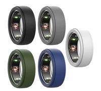 NHQZ 5 Pièces Silicone Case Compatible avec Ring Gen 3, Oura 4, Galaxy, Ultrahuman AIR, RingConn - Taille Universelle 6-9 Anneaux