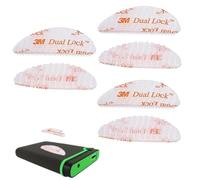 NHQZ 6 pièces 3M Dual Lock, 48 * 18Mm Support Telepeage, Adesivo Telepass, Jonctions Réversibles Adhésifs Pour Fixation Automatique, Dashcam, Go Pro, Fermeture À Pression(Transparent,A)