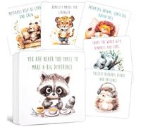 NHQZ 60 Cartes d'Affirmations Positives pour Enfant 3 à 12 Ans - Jeu de Cartes Éducatif et Ludique - Cartes Positives Enfant, Jeux Montessori-Etoilium Jeu Pedagogique - Cadeau pour Filles Garçons