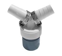 NHQZ Adaptateur Y pour Double Evacuation Machine a Laver et Tuyau Evacuation Lave Vaisselle avec Sortie pour Tuyau Ø40 mm et Entrée Ø18-23 mm - Set Inclut 2 Pièces Collier de Serrage Ø20-32 mm