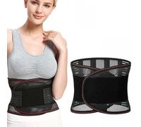 NHQZ Ceinture Lombaire Ceinture de Soutien Lombaire Maintenir Bien Les Lombaires 5 Ressorts Soutien Sangle Réglable Respirant et Confortable pour Homme et Femme - Taille L