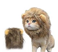 NHQZ Chapeau de Lion Petit Chien Perruque de Crinière Lion Costume de Crinière de Lion Chien Chat Costume pour Petit Chien Chats Cosplay Costume (Circonférence du Cou dans Les 32cm)