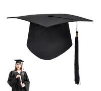 NHQZ Chapeau d'étudiant Bachelor - Chapeau de docteur-Chapeau de baccalauréat-Avec pendentif - Pour la remise de diplôme - Unisexe, 1 Pièce
