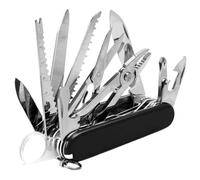 NHQZ Couteau de poche 9 x 2,3 x 3,1 cm, couteau multifonction, couteau de poche multifonctionnel, couteau multifonction 17 fonctions, mini couteau porte-clés (noir)