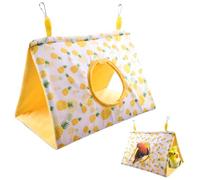 NHQZ Nido Colgante,Refugio de verano,Refugio Triangular para Avesnido Agapornis,Couvre Livre,Pochette pour Livre,Couverture de Livre en Tissu Lavable avec Fermeture Éclair et Poche Supplémentaire